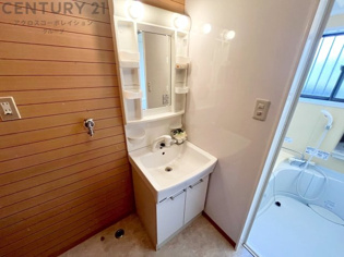 化粧品や洗顔料、歯ブラシなどの必需品をまとめて置ける収納スペースがあり、使用するたびに取り出す手間が省けます。また、水回りのため、濡れても大丈夫な素材が使用されており、お手入れが簡単です。