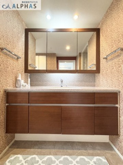 【洗面所】 | ロジュマン住吉山手 | ■ゆとりあるお洒落で広々とした洗面化粧台♪