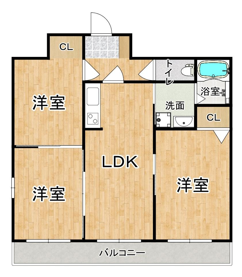 エヴァンスⅡの間取り|※間取りが現況と異なる場合は現況を優先します※