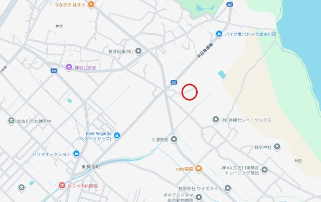 加古川市東神吉町天下原　　中古戸建の地図