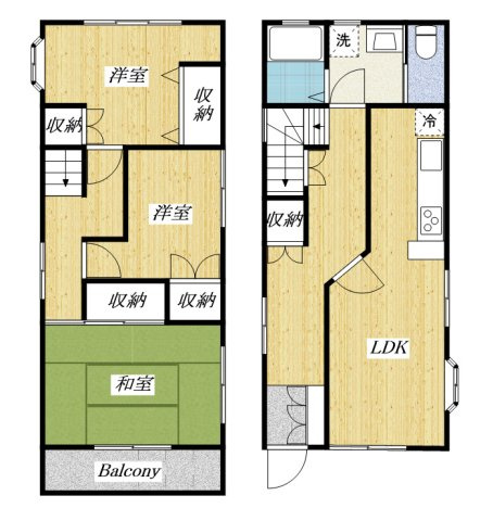 【間取り】 | みはらし台　貸家