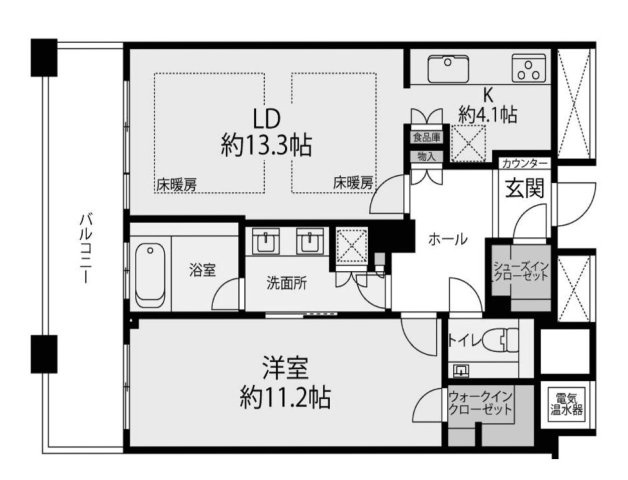 ザ・タワー大阪の間取り