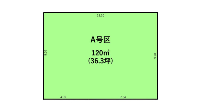 【土地図】 | 立川市西砂町2丁目　売地　全2区画　A号区 | 土地図