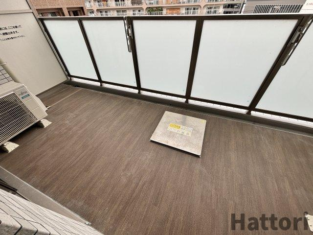 ディームス福島のバルコニー