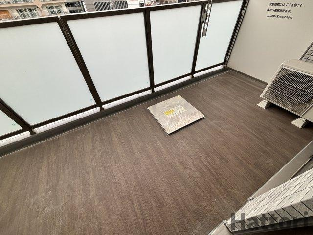 ディームス福島のバルコニー