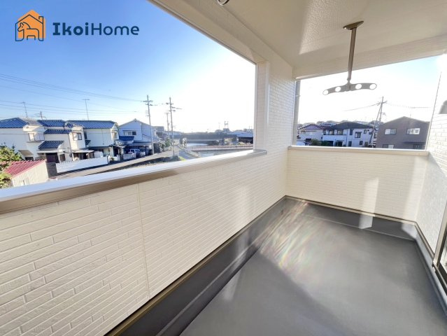 明石市大久保町谷八木第6　7号棟　のバルコニー|【ホームページに現地動画掲載中】●年中無休：当日予約可●バルコニー広く沢山洗濯物が干せます！