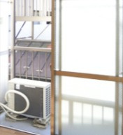 セザールミキのバルコニー