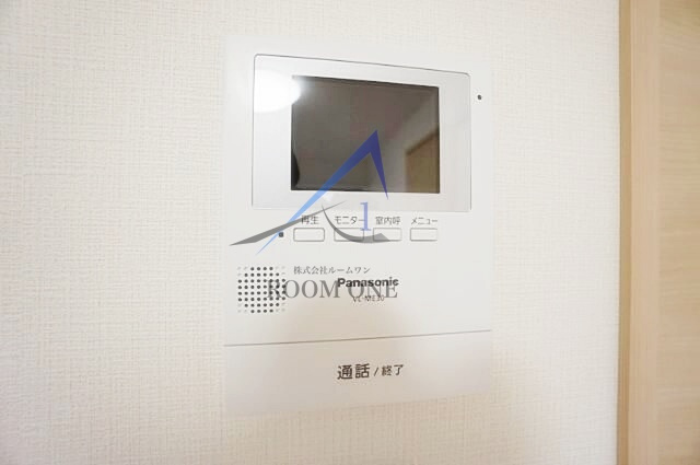 グランシャレー亀有Ⅰのセキュリティ|モニター付きインターホンです。