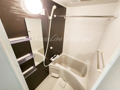 【浴室】 | ベイルーム藤沢湘南台 | 清潔感のあるお風呂です♪