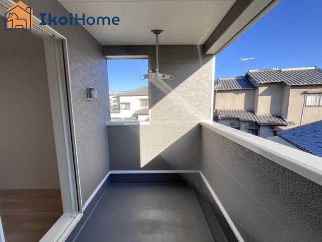 明石市大久保町谷八木第6　8号棟　のバルコニー|【ホームページに現地動画掲載中】●年中無休：当日予約可●バルコニー広く沢山洗濯物が干せます！