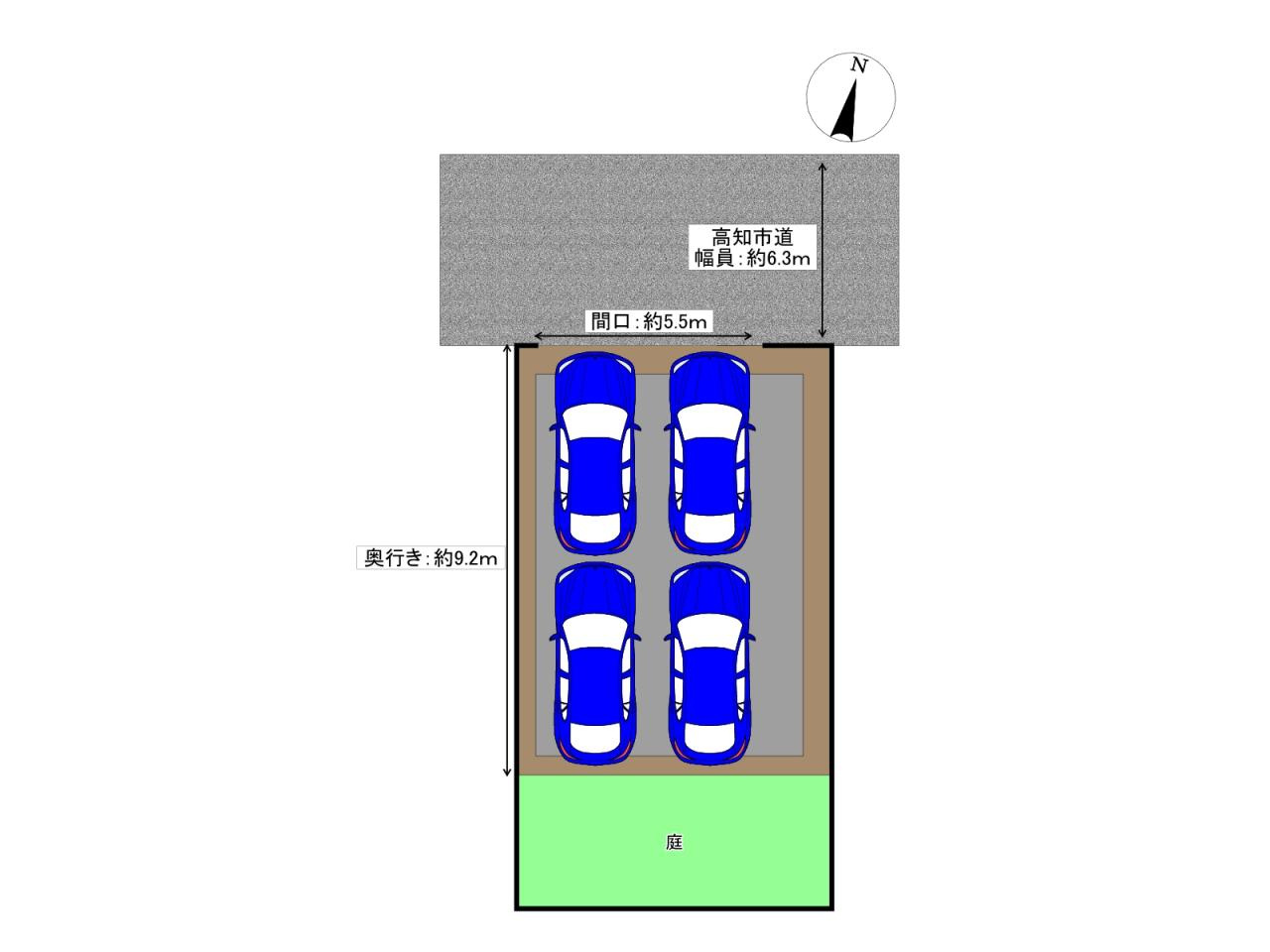高知市石立町　中古戸建ての区画図