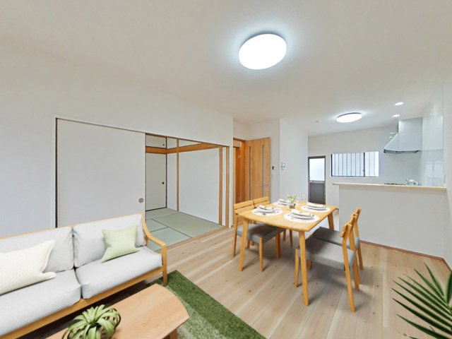 高知市石立町　中古戸建ての居間・リビング|CG