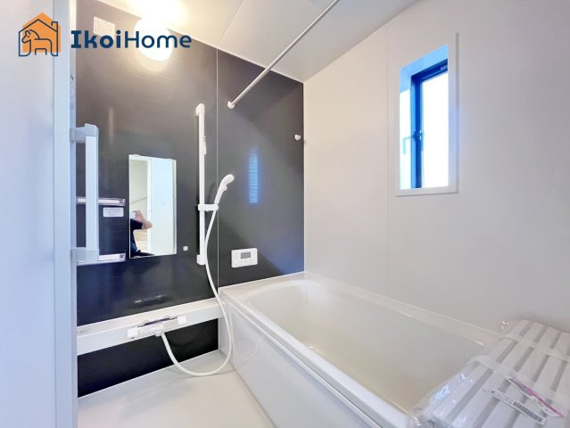 明石市大久保町谷八木第6　3号棟　の浴室|【ホームページに現地動画掲載中】●年中無休：当日予約可●1坪タイプの広々したユニットバスになります。