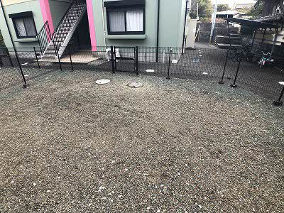 アメニティハイツ十市 B棟の庭