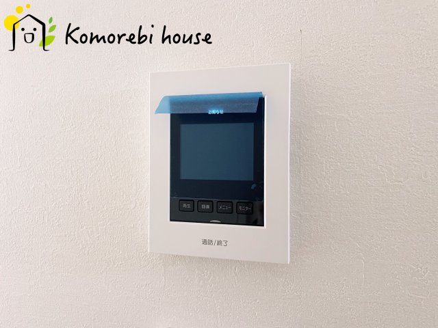 上尾市浅間台　12期　新築一戸建て　グレース　02の防犯設備|モニター付インターホンです