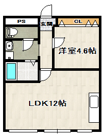 リバーサイド宝塚の間取り