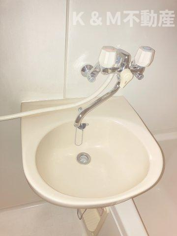 レインボーパレスの洗面所|ゆったりとスペースのある洗面所