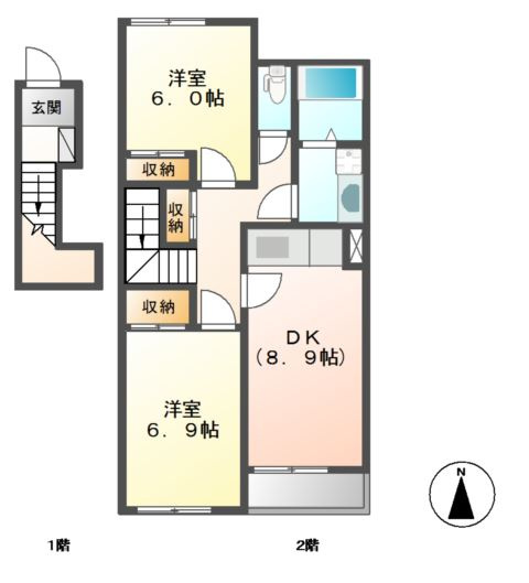 トゥインクルの間取り