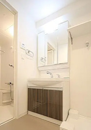 ラクラス堺筋本町の独立洗面台