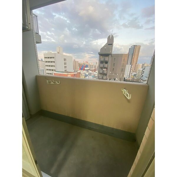 フロンティアタワー九条Ⅲのバルコニー