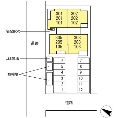 GrandValley 博多（ｸﾞﾗﾝﾊﾞﾚ ﾊｶﾀ）の区画図