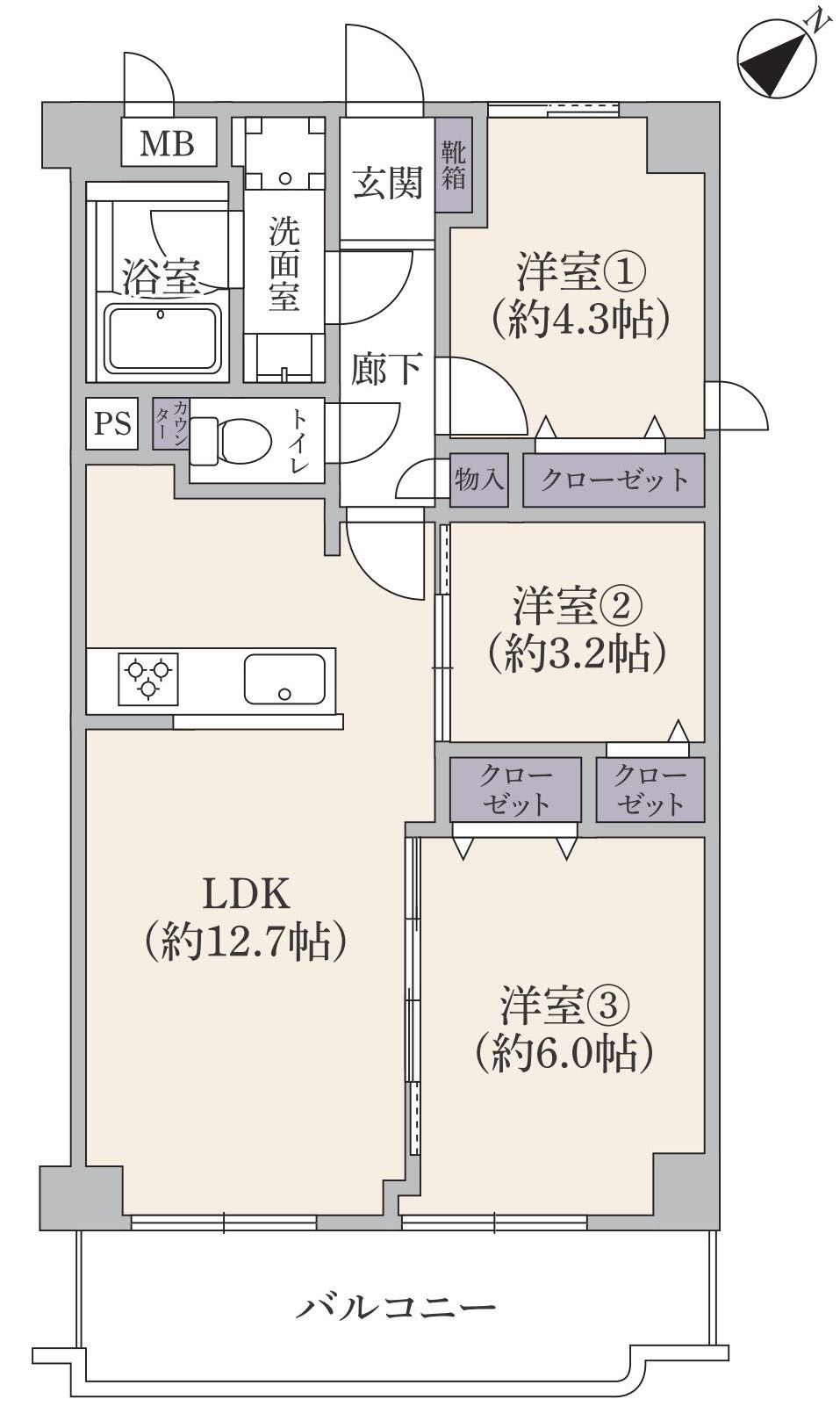 調布市調布ケ丘１丁目の中古マンション