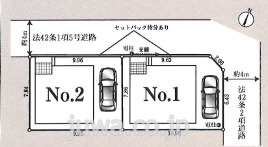 【新築分譲住宅】ふじみ野市新田第4の区画図