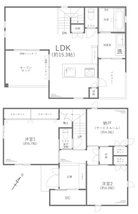 【間取り】 | □■茅ヶ崎市菱沼1丁目 中古戸建■□