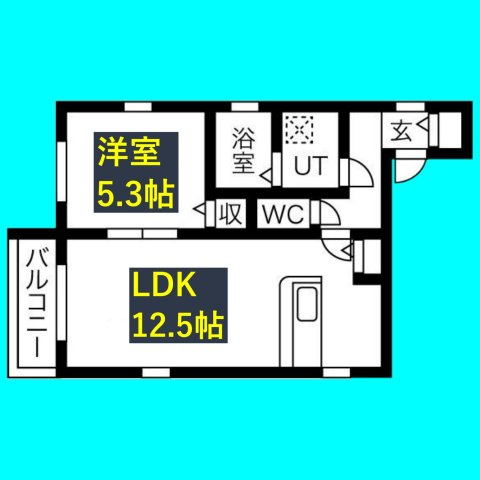 クラージュ平安の間取り