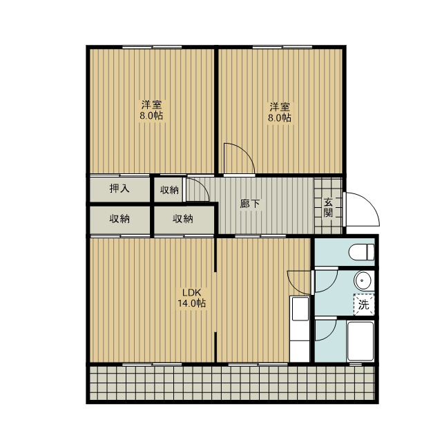 イーストビレッジの間取り