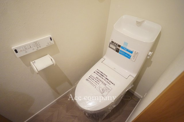 【トイレ】 | 平野区流町2丁目　【A号地/全2棟】 | トイレは1階と2階の2ヶ所に完備♪こちらは1階のシャワートイレです☆