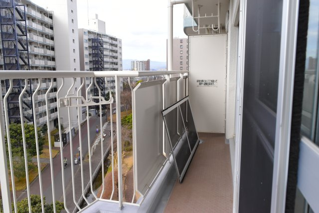 昭島市美堀町５丁目の中古マンションのバルコニー