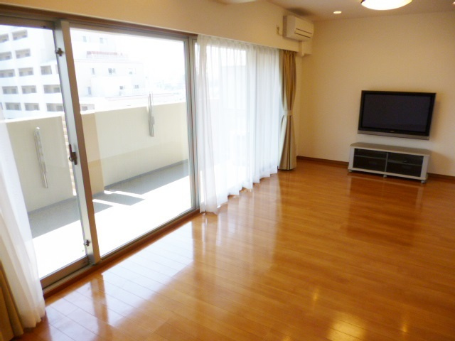 ロイヤルパークス新田の居間・リビング|17帖超えのＬＤＫです！開放感がすごい！