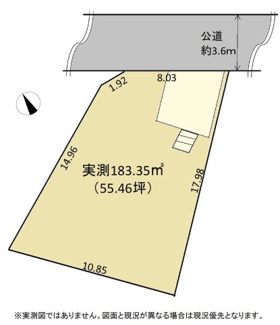 【土地図】 | 青梅市今井1丁目売地