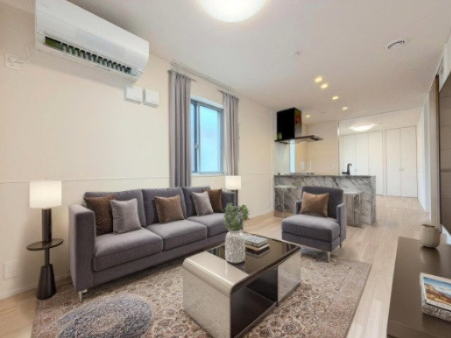 ソランジュの居間・リビング|※家具はCG生成の為、実際に家具はついてきません。ご注意くださいませ。