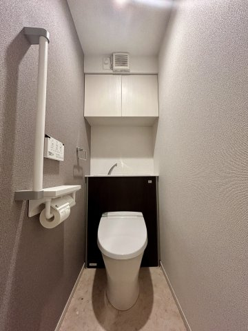 エルファーロ駒沢公園Ⅰのトイレ|落ち着いた色調のトイレです