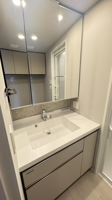 イニシア東京尾久の独立洗面台|独立洗面台あり、毎朝おしゃれに忙しい女性の方におすすめです