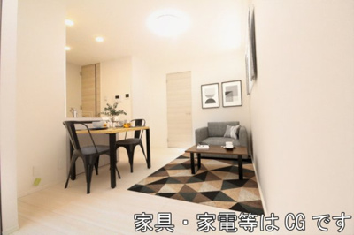  | トリシア博多麦野 壱番館 | リビング【家具・家電はCG】