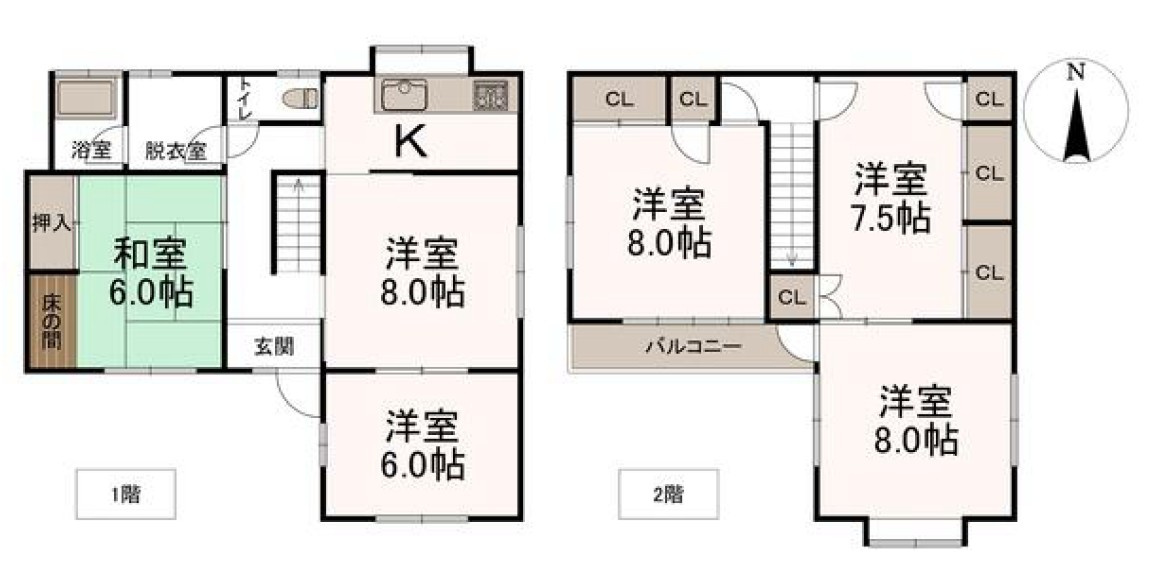 【中古戸建】佐波郡玉村町大字川井の間取り|■間取り図｜敷地面積：225.81（約68.03坪）　建物面積：120.61（約36.48坪）