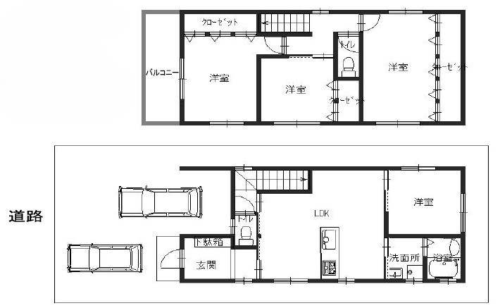守口市藤田町2丁目　土地の参考プラン