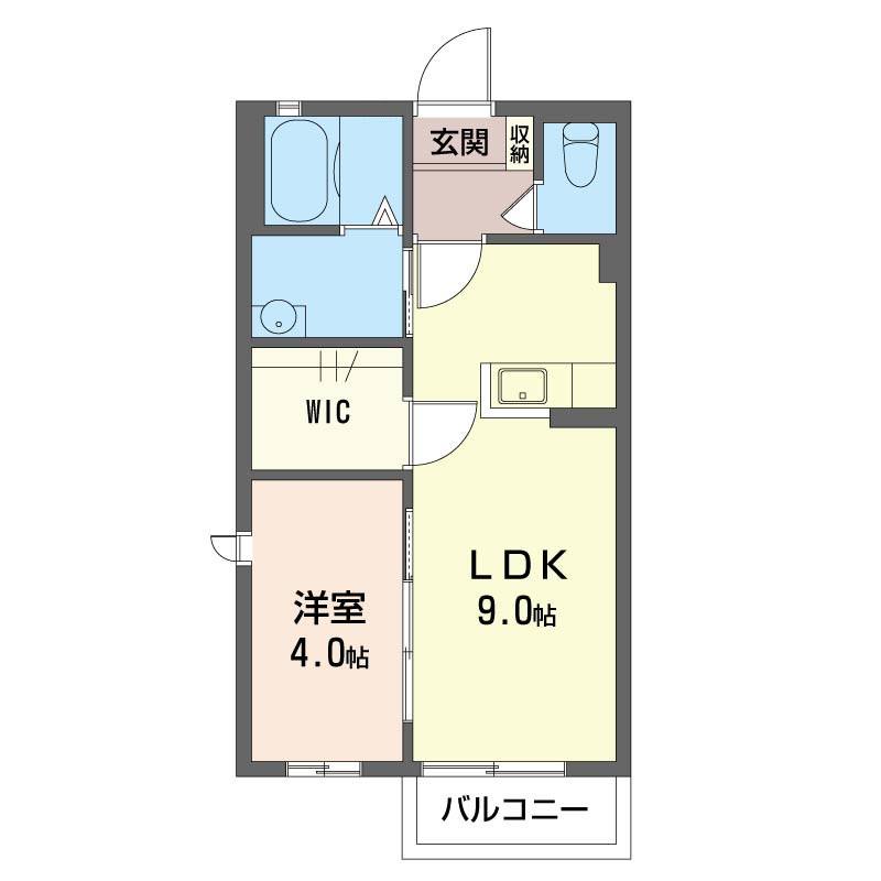 シャーメゾン実咲 弐番館の間取り