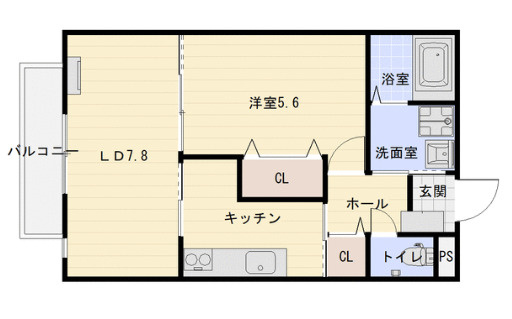 シエナフローラⅠ番館の間取り
