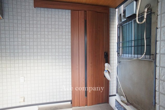 【玄関】 | 平野区流町2丁目　【B号地/全2棟】 | 開け閉め楽々、玄関スライドドアです♪