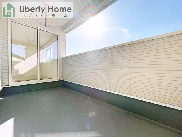 龍ケ崎市城ノ内第9　新築戸建　1号棟のバルコニー