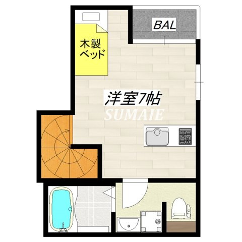 ＡＩＡの間取り|オシャレな間取りです