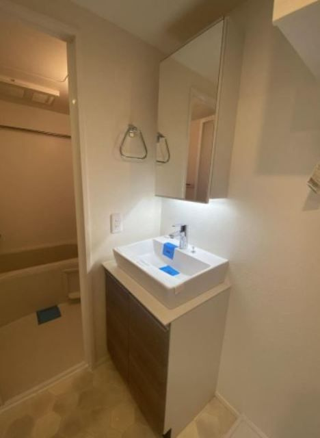 ウェルスクエアイズム大崎の独立洗面台