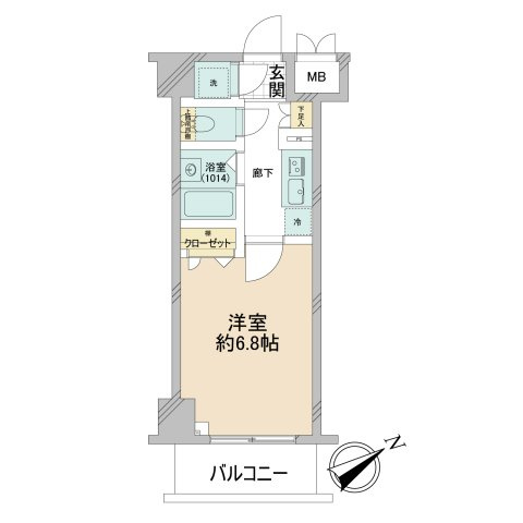 【間取り】 | パレステュディオ新宿ＷＥＳＴ