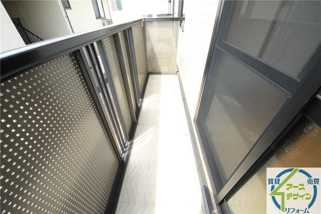 21番館　Aのバルコニー