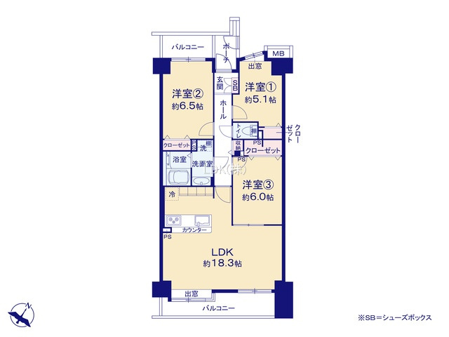 【間取り】 | コスモ上福岡センターヒルズ