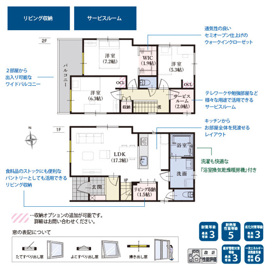 【間取り】 | 静岡市駿河区向敷地4丁目 4期 新築一戸建て 7号棟 | 効率的かつ暮らしのことをしっかり考えた間取りです